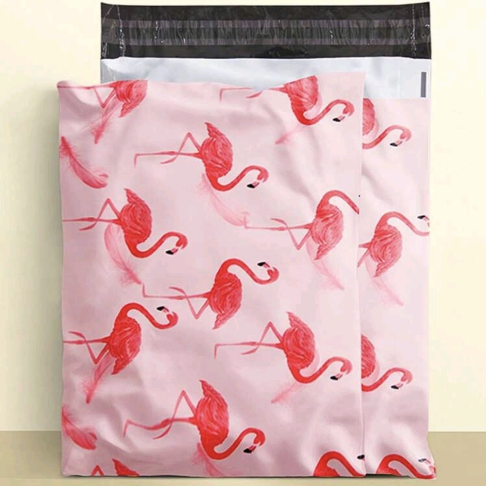 Flamingo 🦩 Poly Mailers 10in X 13in New 5 Pack